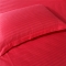 91家纺网 家纺一手货源 找家纺 清怡家纺 全棉缎条纯色四件套床单款 砖红