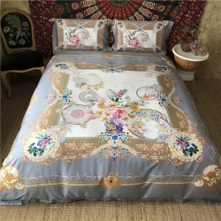 初见家纺80数码印花四件套伊诺克