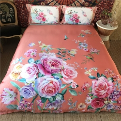 初见家纺80数码印花四件套辛迪