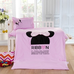 乐秀家纺  全棉卡通儿童幼儿园被子三件套纯棉六件套贴布绣