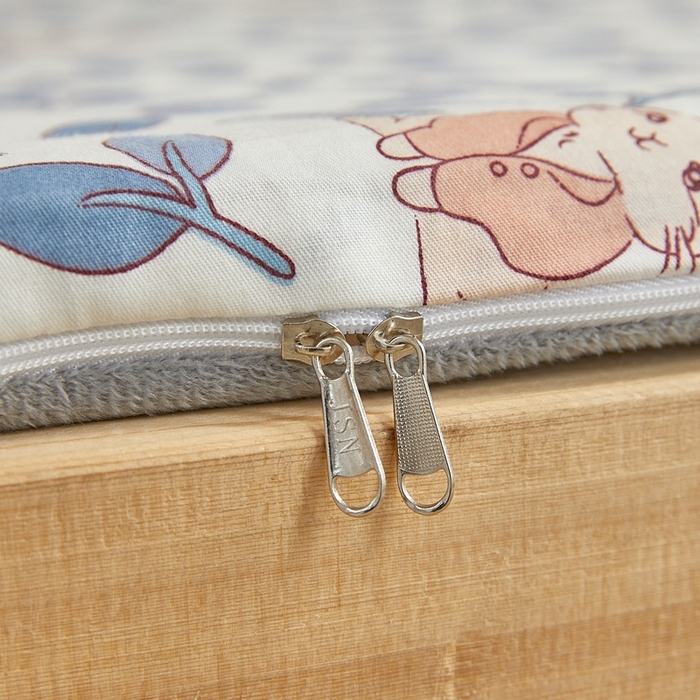 91家纺网 家纺一手货源 找家纺 金丝鸟 2023新款全棉加水晶绒棉加绒床垫套 菲菲兔