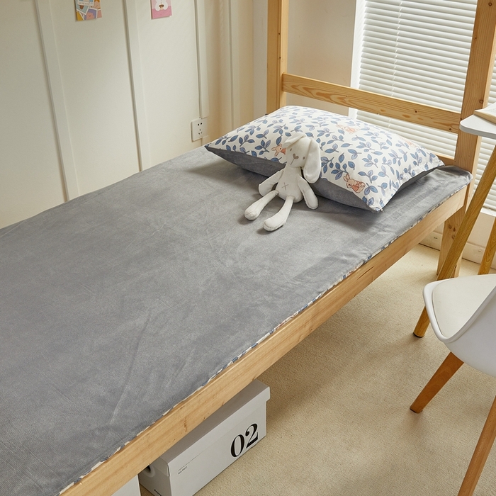 91家纺网 家纺一手货源 找家纺 金丝鸟 2023新款全棉加水晶绒棉加绒床垫套 菲菲兔