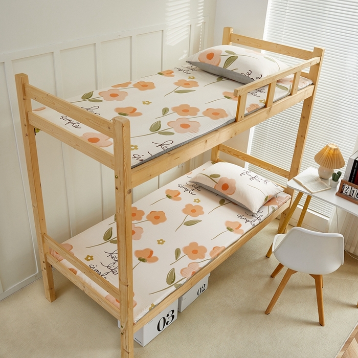 91家纺网 家纺一手货源 找家纺 金丝鸟 2023新款全棉加水晶绒棉加绒床垫套 倩影