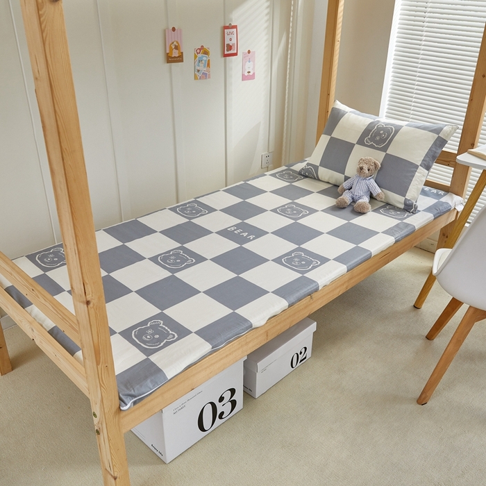 91家纺网 家纺一手货源 找家纺 金丝鸟 2023新款全棉加水晶绒棉加绒床垫套 无影熊