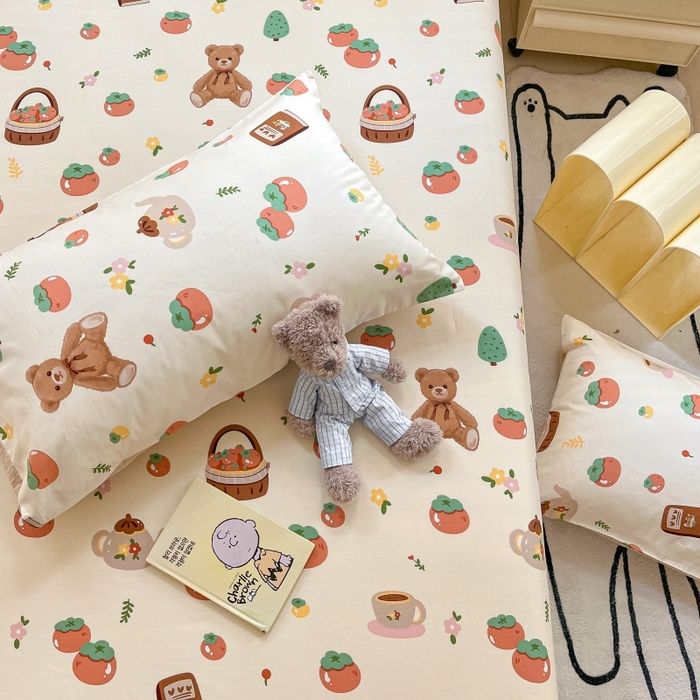 91家纺网 家纺一手货源 找家纺 2023新款全棉印花小清新系列-单枕套 伴手礼