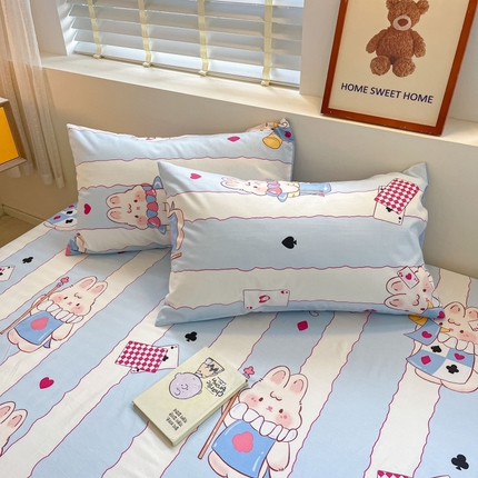 91家纺网 家纺一手货源 找家纺 2023新款全棉印花小清新系列-单枕套 佰利滋