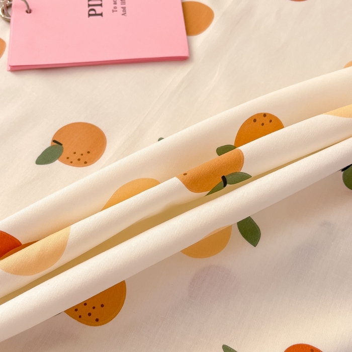 91家纺网 家纺一手货源 找家纺 2023新款全棉印花小清新系列-单床单 山楂树之恋