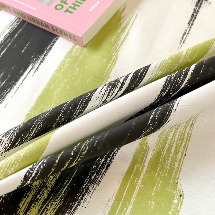 91家纺网 家纺一手货源 找家纺 2023新款全棉印花小清新系列-单床单 幸运线条