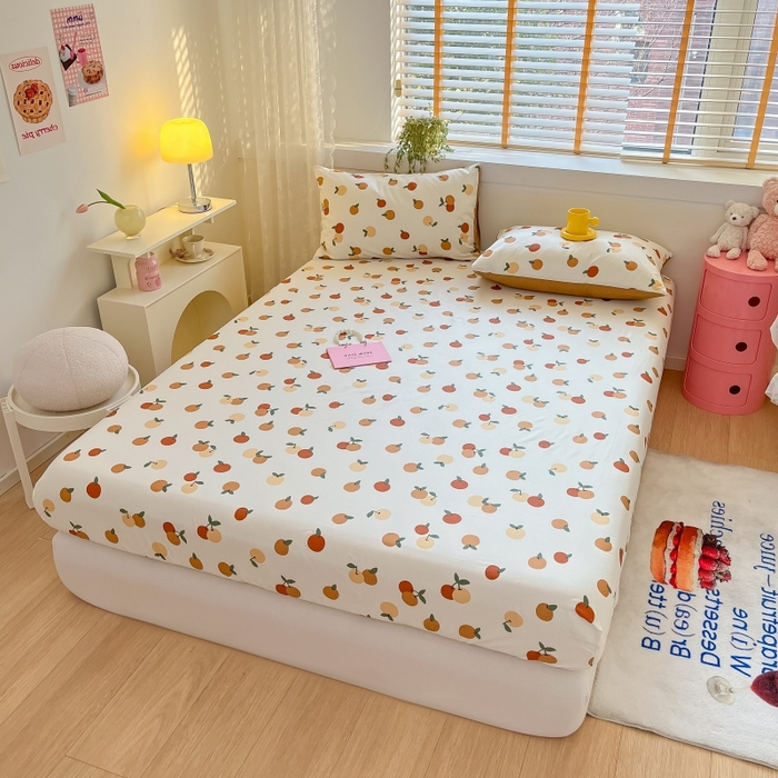 91家纺网 家纺一手货源 找家纺 2023年新款全棉印花单品系列-单床笠 山楂树之恋