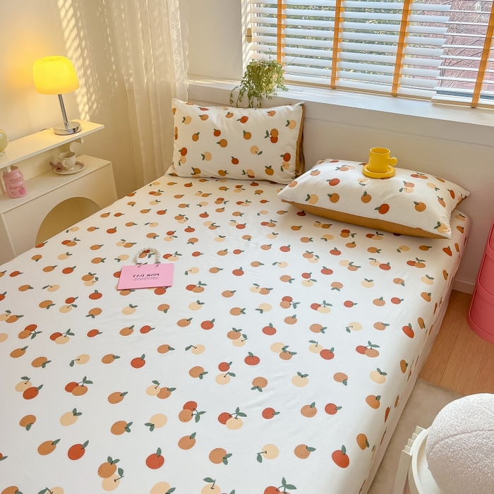 91家纺网 家纺一手货源 找家纺 2023年新款全棉印花单品系列-单床笠 山楂树之恋