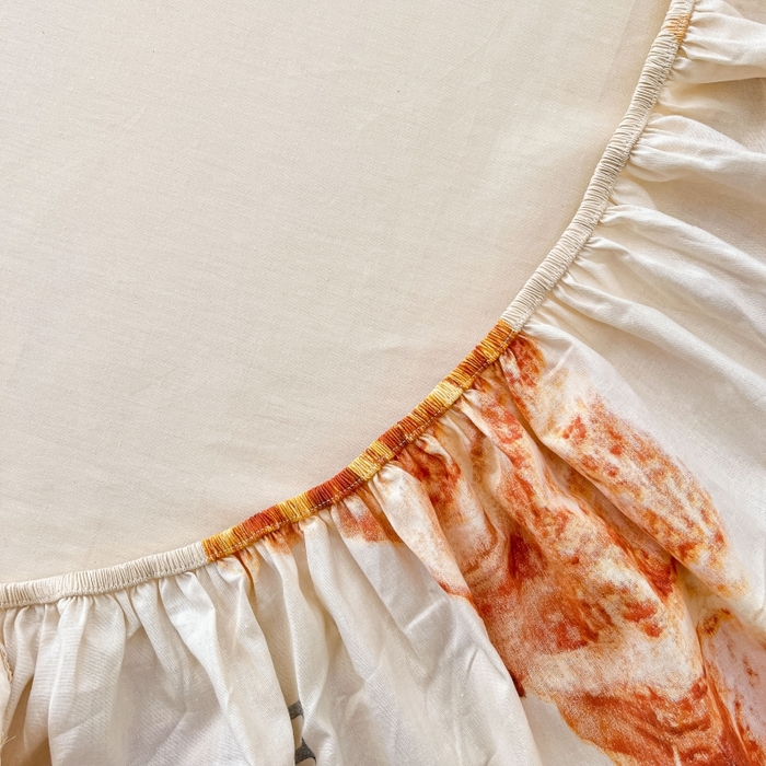 91家纺网 家纺一手货源 找家纺 2023年新款全棉印花单品系列-单床笠 泰迪熊