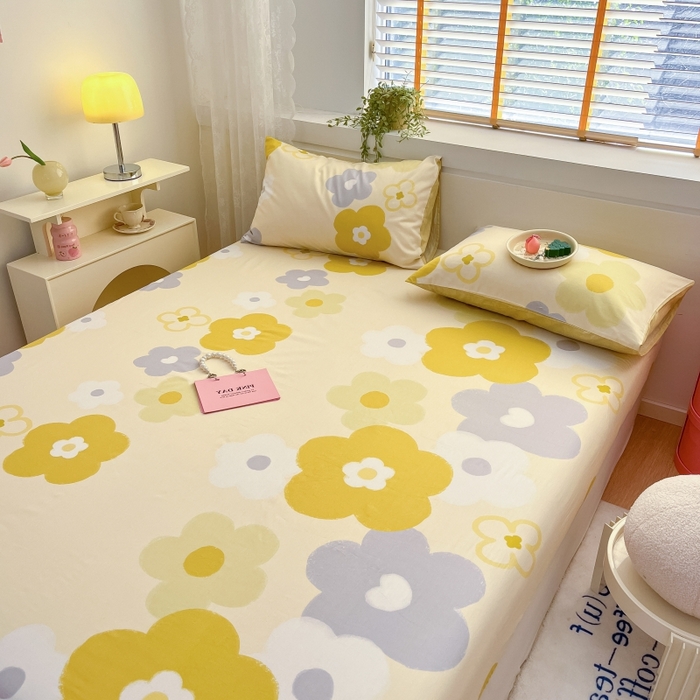 91家纺网 家纺一手货源 找家纺 2023年新款全棉印花单品系列-单床笠 香间