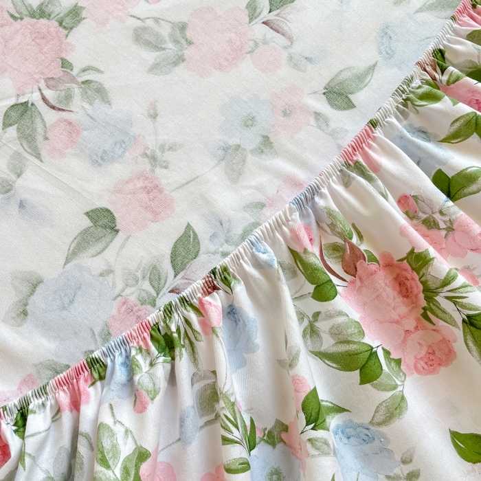 91家纺网 家纺一手货源 找家纺 2023年新款全棉印花单品系列-单床笠 优雅恋人