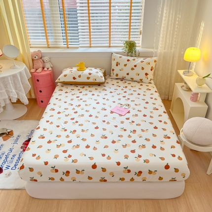 91家纺网 家纺一手货源 找家纺 2023年新款全棉印花单品系列-单床笠 山楂树之恋