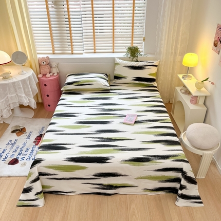 91家纺网 家纺一手货源 找家纺 （总）2023新款全棉印花小清新系列-单床单