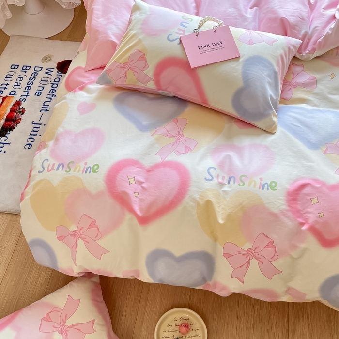 91家纺网 家纺一手货源 找家纺 蓝邻 2023年新款全棉印花单品系列-单被套 蝴蝶梦