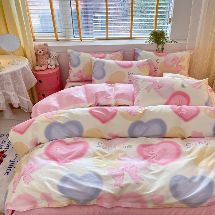 91家纺网 家纺一手货源 找家纺 蓝邻 2023年新款全棉印花单品系列-单被套 蝴蝶梦