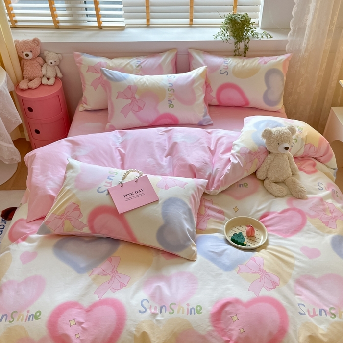 91家纺网 家纺一手货源 找家纺 蓝邻 2023年新款全棉印花单品系列-单被套 蝴蝶梦