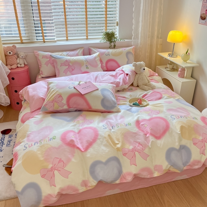 91家纺网 家纺一手货源 找家纺 蓝邻 2023年新款全棉印花单品系列-单被套 蝴蝶梦