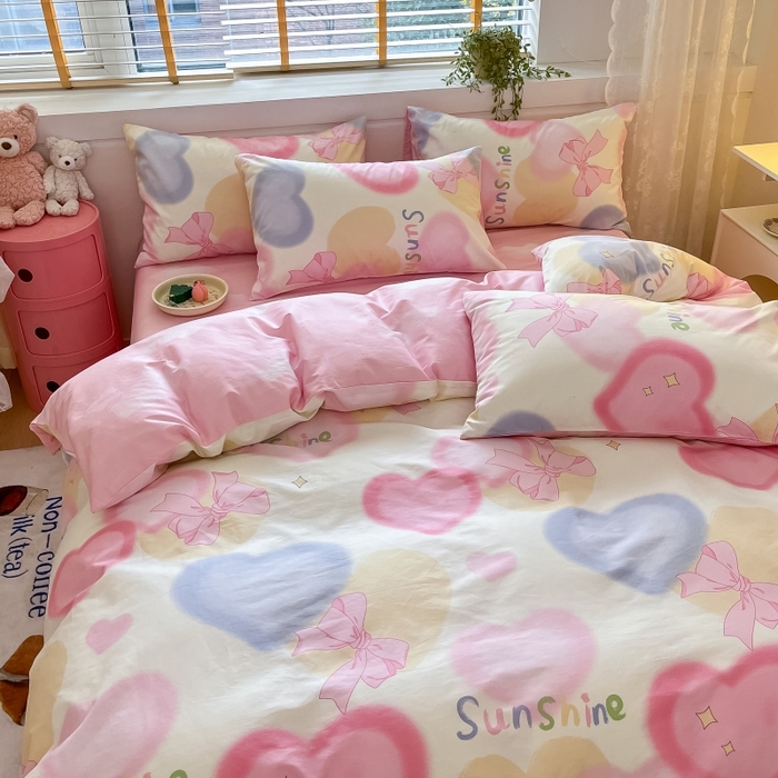 91家纺网 家纺一手货源 找家纺 蓝邻 2023年新款全棉印花单品系列-单被套 蝴蝶梦