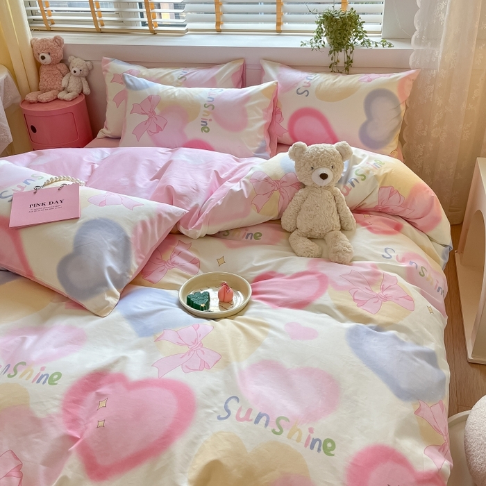 91家纺网 家纺一手货源 找家纺 蓝邻 2023年新款全棉印花单品系列-单被套 蝴蝶梦