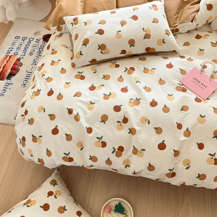 91家纺网 家纺一手货源 找家纺 蓝邻 2023年新款全棉印花单品系列-单被套 山楂树之恋