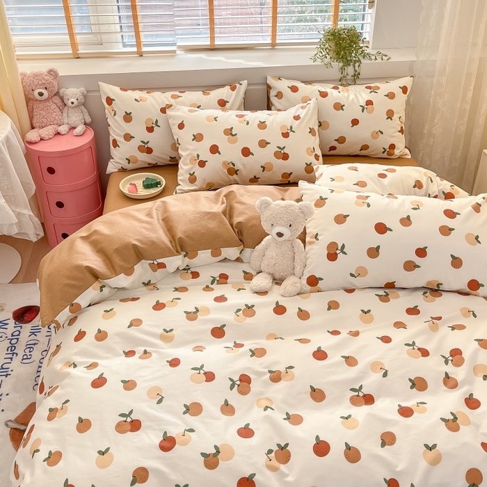 91家纺网 家纺一手货源 找家纺 蓝邻 2023年新款全棉印花单品系列-单被套 山楂树之恋