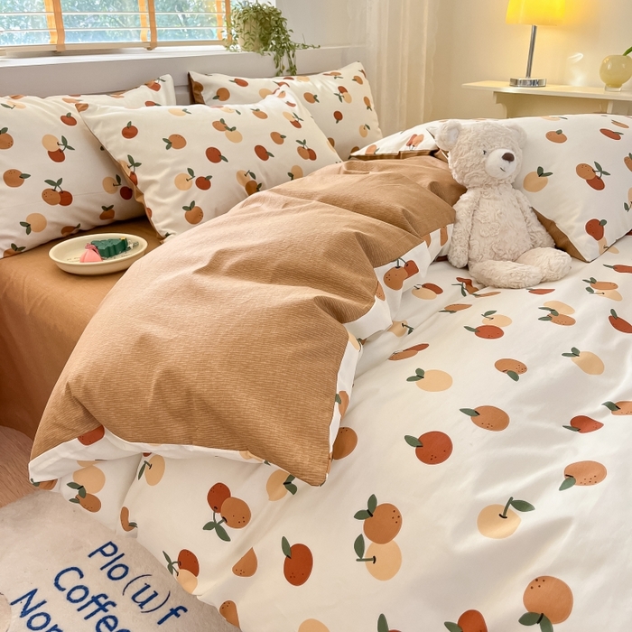 91家纺网 家纺一手货源 找家纺 蓝邻 2023年新款全棉印花单品系列-单被套 山楂树之恋