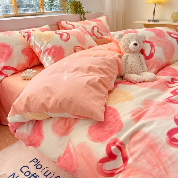 91家纺网 家纺一手货源 找家纺 蓝邻 2023年新款全棉印花单品系列-单被套 甜美假日