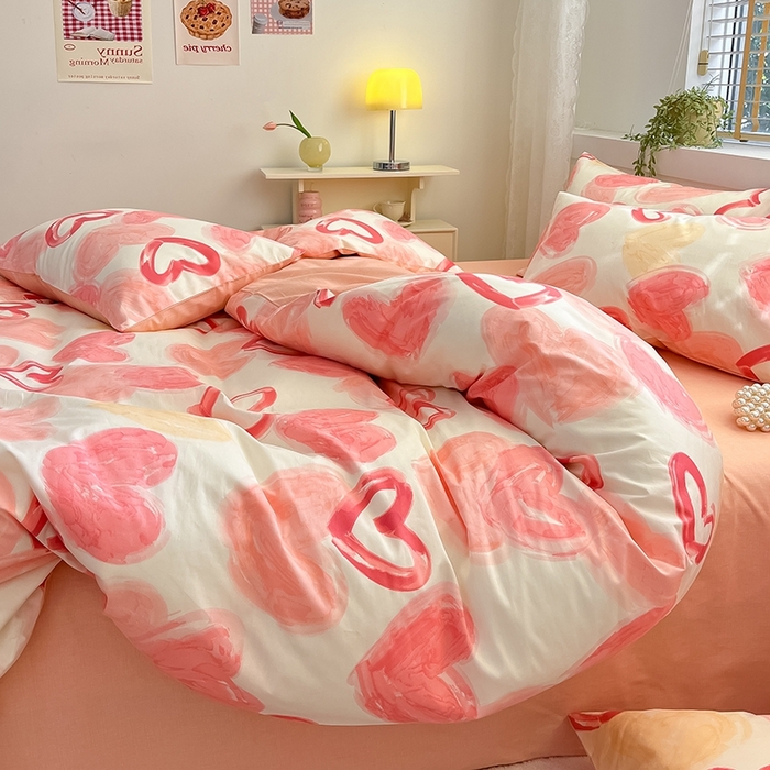 91家纺网 家纺一手货源 找家纺 蓝邻 2023年新款全棉印花单品系列-单被套 甜美假日