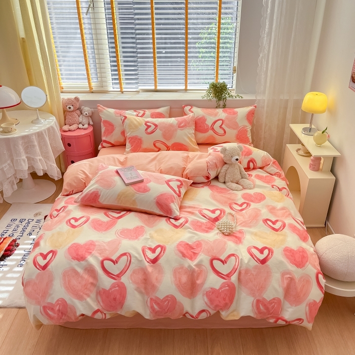 91家纺网 家纺一手货源 找家纺 蓝邻 2023年新款全棉印花单品系列-单被套 甜美假日