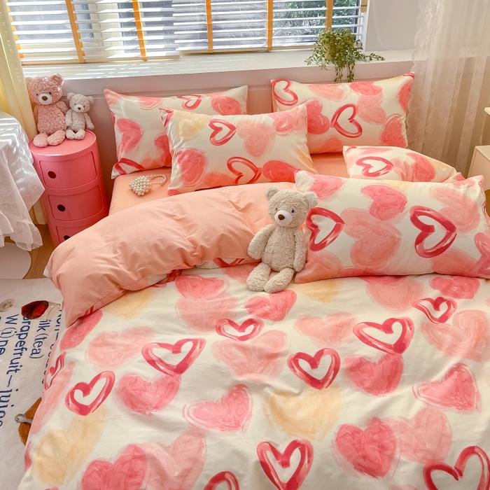 91家纺网 家纺一手货源 找家纺 蓝邻 2023年新款全棉印花单品系列-单被套 甜美假日