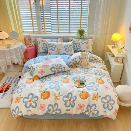 蓝邻 2023年新款全棉印花单品系列-单被套 手绘春意
