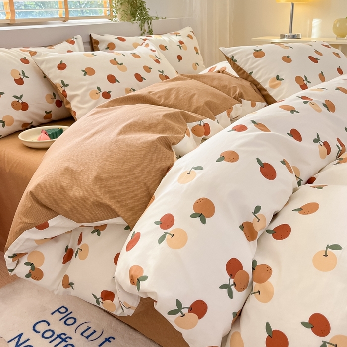 91家纺网 家纺一手货源 找家纺 蓝邻 2023年新款全棉印花单品系列-单被套 山楂树之恋