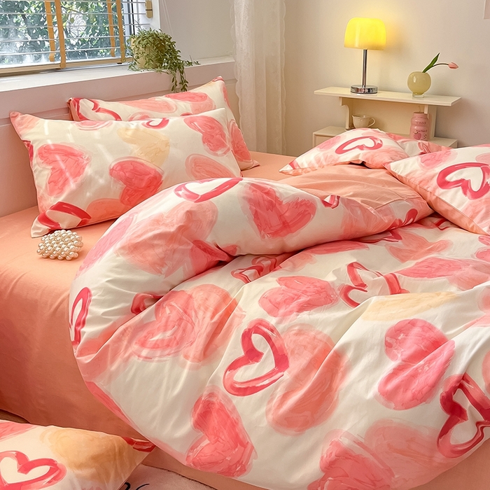 91家纺网 家纺一手货源 找家纺 蓝邻 2023年新款全棉印花单品系列-单被套 甜美假日