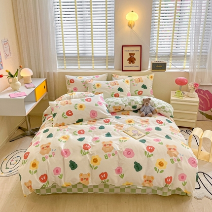 蓝邻 2023年新款全棉印花单品系列-单被套 小画家