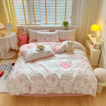 91家纺网 家纺一手货源 找家纺 （总）蓝邻 2023年新款全棉印花单品系列-单被套