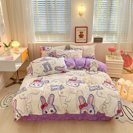 91家纺网 家纺一手货源 找家纺 （总）蓝邻 2023年新款全棉印花单品系列-单被套