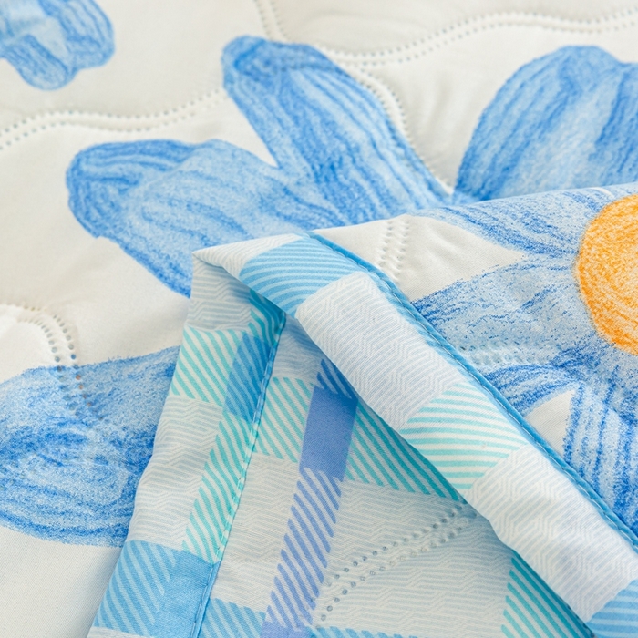 91家纺网 家纺一手货源 找家纺 爱派 2023新款亲肤棉夏被夏凉被空调被被子被芯 花香之恋