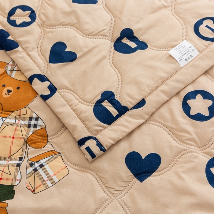 91家纺网 家纺一手货源 找家纺 爱派 2023新款亲肤棉夏被夏凉被空调被被子被芯 快乐小熊