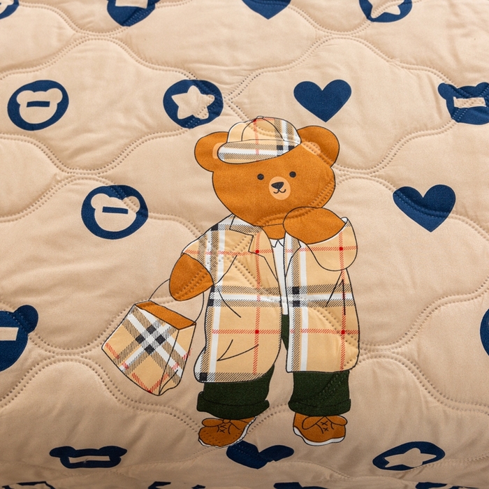 91家纺网 家纺一手货源 找家纺 爱派 2023新款亲肤棉夏被夏凉被空调被被子被芯 快乐小熊