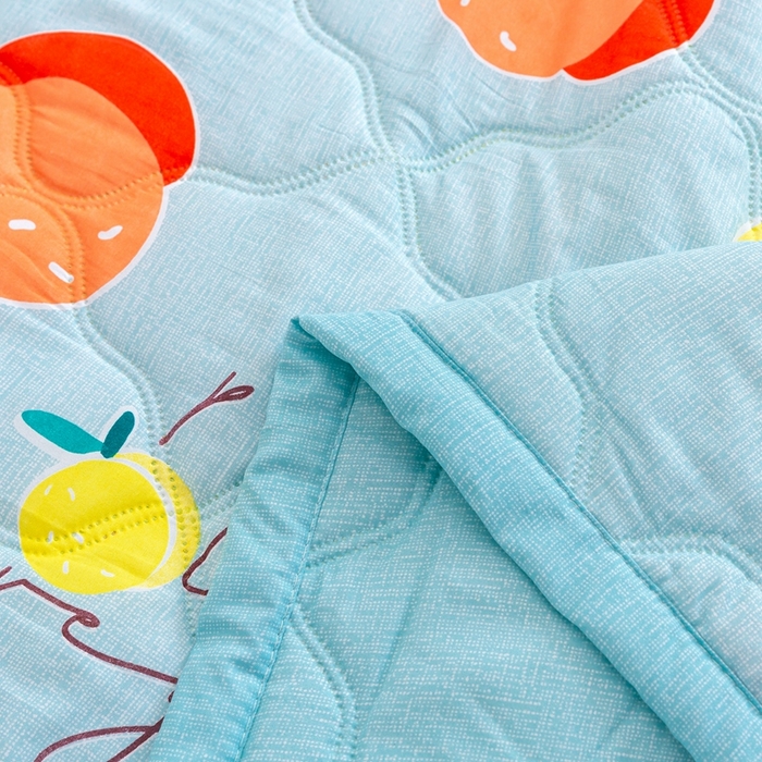 91家纺网 家纺一手货源 找家纺 爱派 2023新款亲肤棉夏被夏凉被空调被被子被芯 苹果乐园