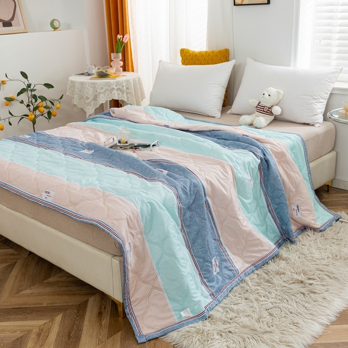 91家纺网 家纺一手货源 找家纺 爱派 2023新款亲肤棉夏被夏凉被空调被被子被芯 美轮美奂