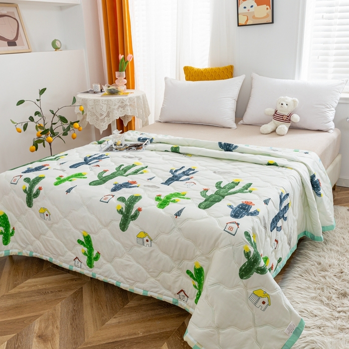 91家纺网 家纺一手货源 找家纺 爱派 2023新款亲肤棉夏被夏凉被空调被被子被芯 沙漠之恋