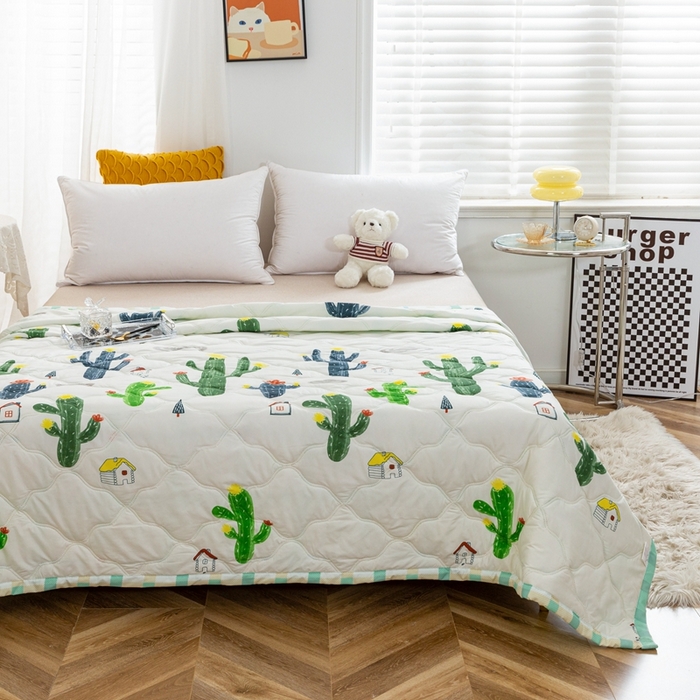 91家纺网 家纺一手货源 找家纺 爱派 2023新款亲肤棉夏被夏凉被空调被被子被芯 沙漠之恋