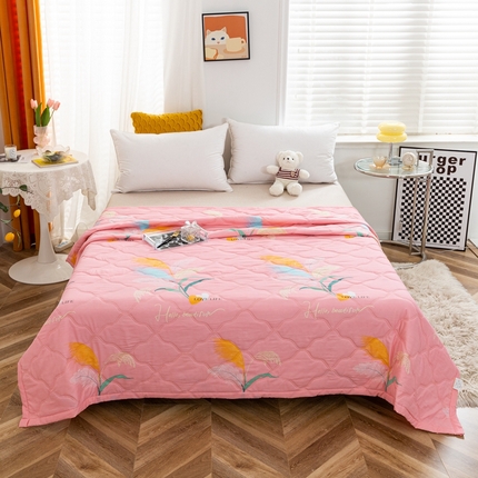 91家纺网 家纺一手货源 找家纺 爱派 2023新款亲肤棉夏被夏凉被空调被被子被芯 花羽