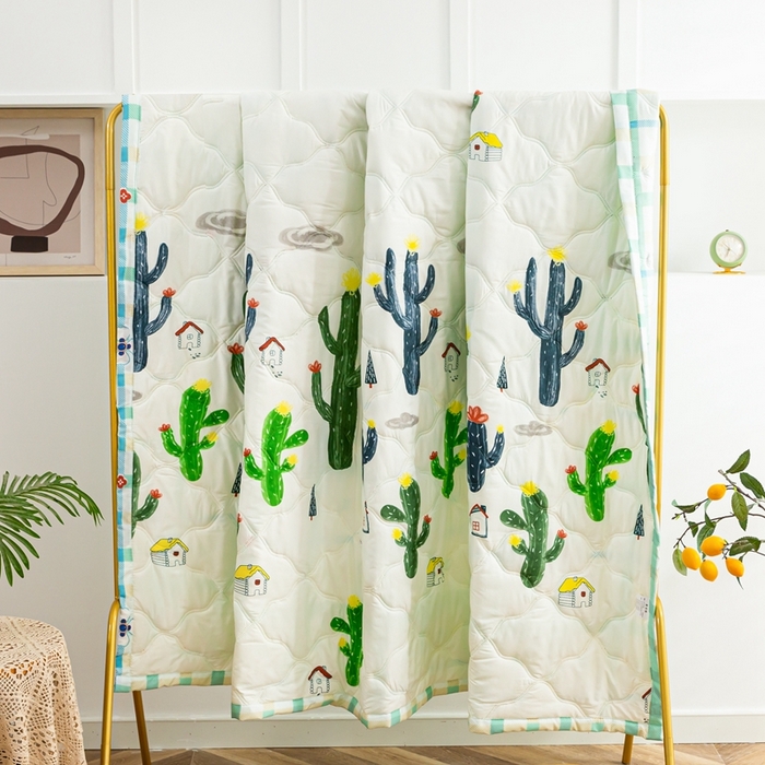 91家纺网 家纺一手货源 找家纺 爱派 2023新款亲肤棉夏被夏凉被空调被被子被芯 沙漠之恋