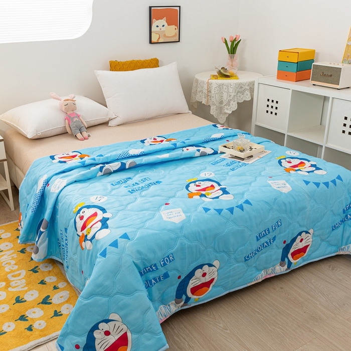 91家纺网 家纺一手货源 找家纺 爱派 2023新款磨毛超声波夏被夏凉被空调被被子被芯 KT猫