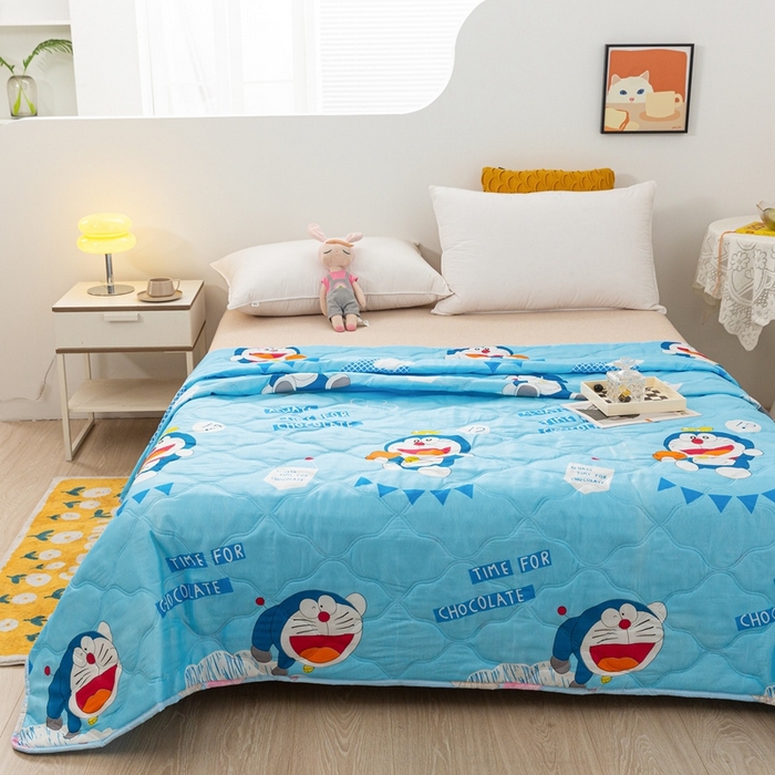 91家纺网 家纺一手货源 找家纺 爱派 2023新款磨毛超声波夏被夏凉被空调被被子被芯 KT猫