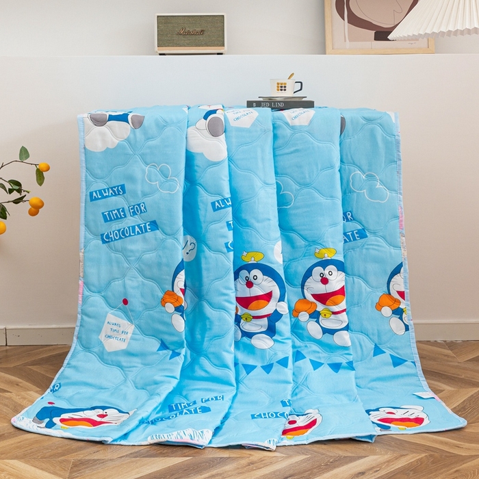 91家纺网 家纺一手货源 找家纺 爱派 2023新款磨毛超声波夏被夏凉被空调被被子被芯 KT猫